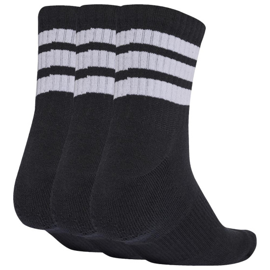 Adidas Κάλτσες 3-Stripes Cushioned Essentials Mid Cut Socks 3 pairs